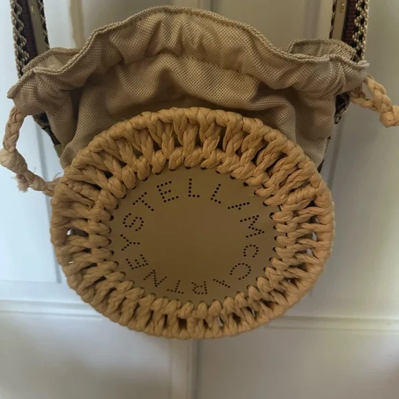 Stella McCartney Natural Woven Round Crossbody Bag, Excellent Used Condition - Picture 4 of 10